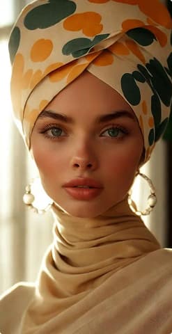 Model in elegant setting